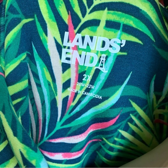 LANDSEND Wms Plus Comfort Knit Soft Breathable Pajama Nightshirt Cover Up Robe - Picture 2 of 10